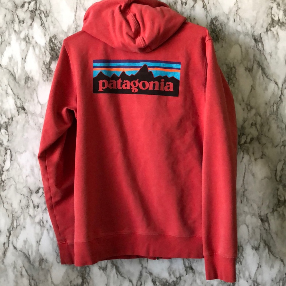 Organic Cotton Zip Up Hoodie Red Pink